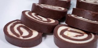 Рецепт ніжного та смачного рулету без випікання з кокосовим смаком та какао