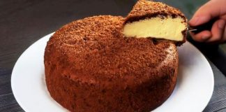 «Райський торт» зі сметанним кремом без запікання