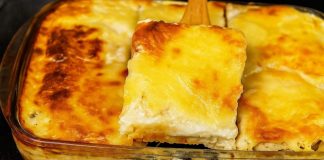 Соковита запіканка з ніжним м’ясним смаком та сиром